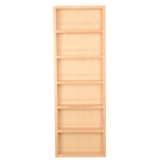 Ceres Unfinished On the Wall Spice Rack 42"h x 14"w x 2.5"d