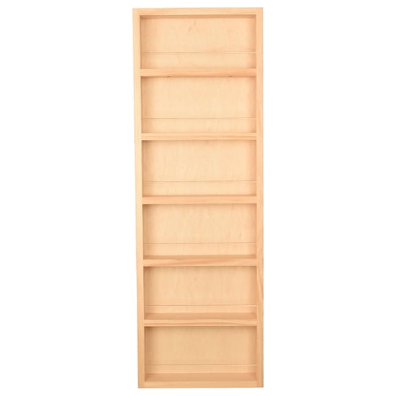Ceres Unfinished On the Wall Spice Rack 42"h x 14"w x 3.5"d