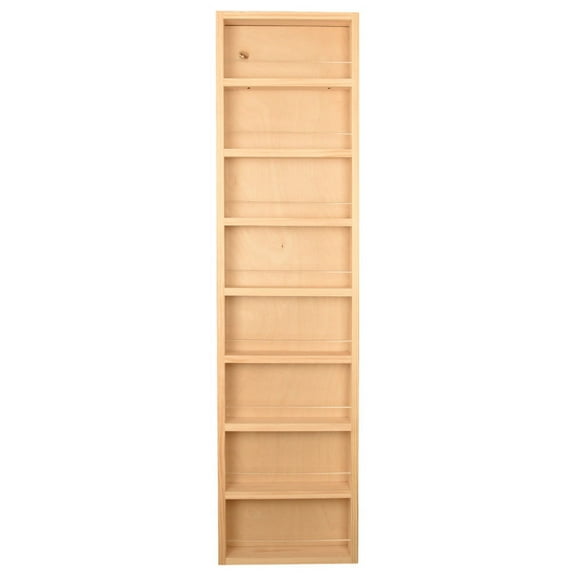 Ceres Unfinished On the Wall Spice Rack 55"h x 14"w x 3.5"d