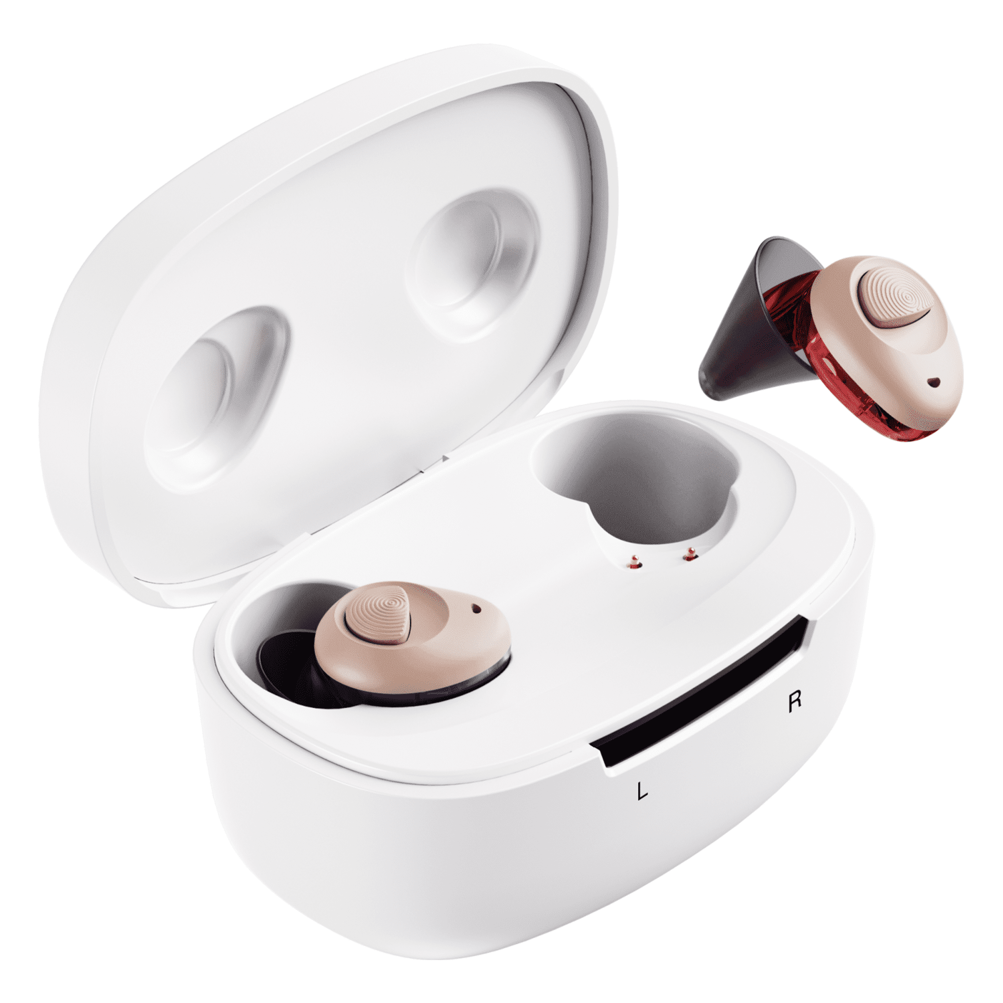 Ceretone Torch In-The-Canal Ear Hearing Aids with Intricon® 16-Channel Digital Chip, Rechargeable OTC Digital Hearing Devices for Senior , Volume Control & Preset Programs