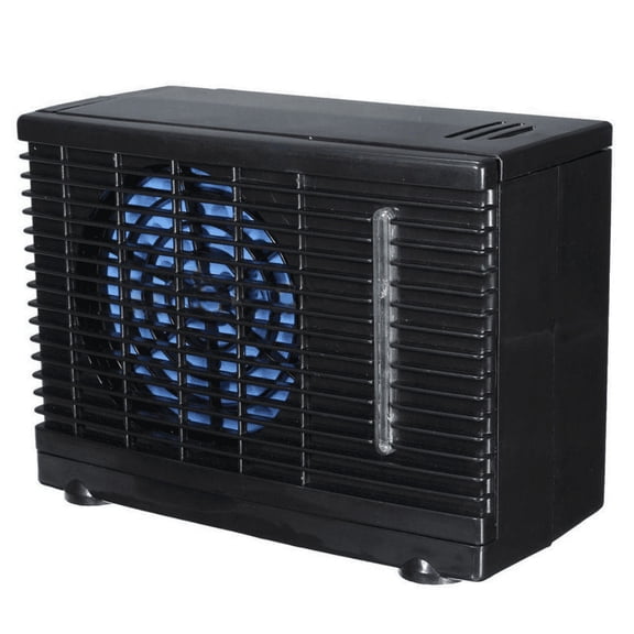 Cergrey 12V Car Truck & Home Mini Air Conditioner & Car Conditioner Fan & Evaporative Water Cooler Cooling Fan, Black