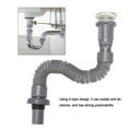 thumbnail image 1 of Cergrey Bathroom Drain Pipe,Drain Pipe,Bathroom Universal Wash Basin Sink Drain Pipe S-Tube Down Waste Pipe Plumbing Accessories, 1 of 8