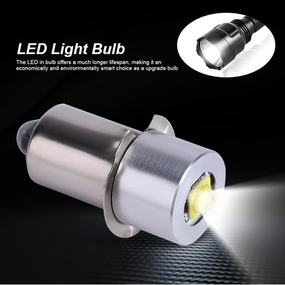 Cergrey Flashlight Replacement Bulb,5W 6-24V P13.5S High Bright LED Emergency Work Light Lamp Flashlight Replacement Bulb Torches, LED Light Bulb