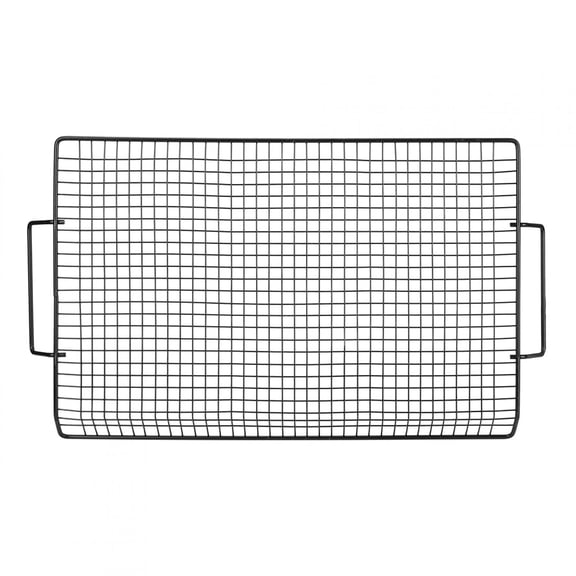 Cergrey Portable Handle Iron Non-Stick BBQ Rack Barbecue Mesh Grill Net For Outdoor BBQ Party Camping,BBQ Mesh,Iron Barbecue Net