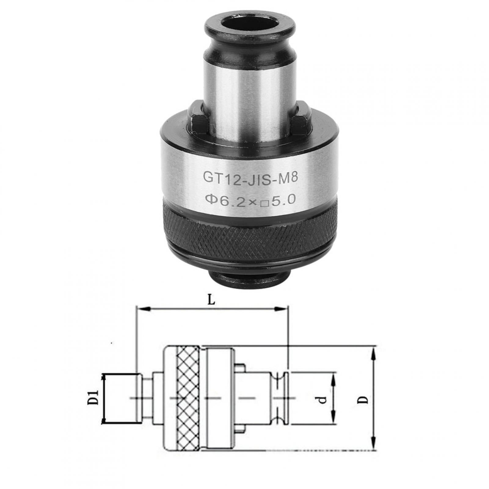 Cergrey Tap Chuck,GT12JISM8 Tapping Machine Chuck Pneumatic Electric Tapper Drill Chuck