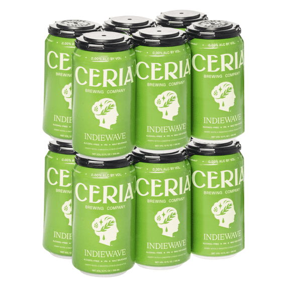 Ceria Indiewave IPA, Alcohol-Free Beer, 12-pack