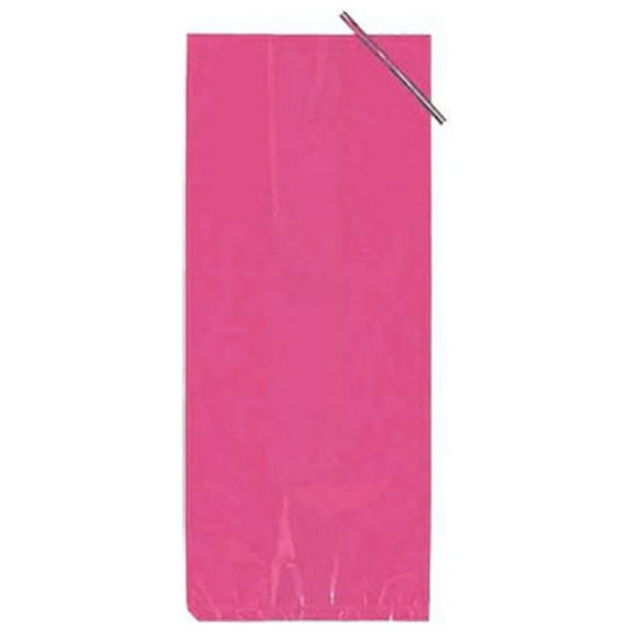Cerise Cello Bags | Fuchsia Cello Bags | Cerise Poly Bags - 4in. x 9in. - 48 Pieces/Pkg. (fdp1230cerise)