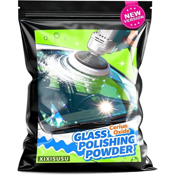 Cerium Oxide Glass Polish, Glass Polishing Compound, Oxido De Cerio, Glass Scratch Remover Car Glass Repair Powder for Removing Oil Film - 4 Ounces