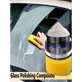 Cerium Oxide Glass Polishing Kit, Glass and Windshield Scratch Removal Kit, 3.53 Oz Cerium Oxide Polishing Powder, 2.75 inch Felt Polishing Buffing Wheel