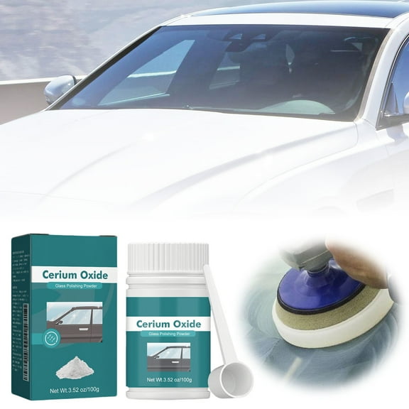 Car Care & Cleaning Cerium Oxide Glass Scratch Remover Powder Kit for Windshield Restoration