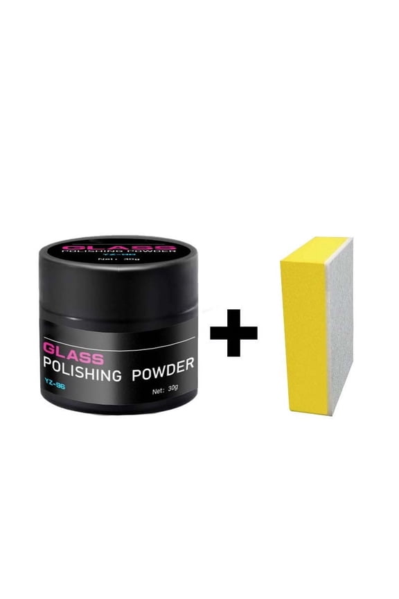 Cerium Oxide Polishing Powder In Plastic Bottle, High-Grade Compound for Fine Scratch Repair and Polishing Of Glass Surfaces Multicolor