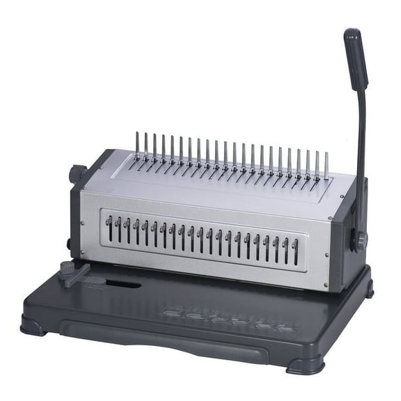 Cerlox Comb Binding Machine 25 Sheets Punched with Removable Pins, Metal