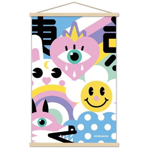 Ceroker - NAIF Wall Poster with Magnetic Frame, 22.375" x 34"