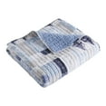 thumbnail image 1 of Cerralvo by Levtex Home - Cerralvo Quilted Throw - (50x60in.) - Coastal Patchwork - Taupe, Cream, Navy, and Blue - Reversible, 1 of 4
