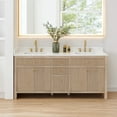 thumbnail image 1 of Cerrito 72" Wood Vanity in Nature Oak Engineered Stone Top no Mirror, 1 of 15