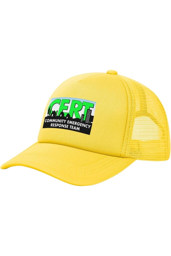Cert Community Emergency Response Team Baseball Cap Canvas Mesh-Back Cap