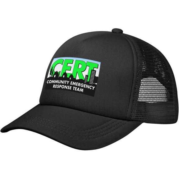 Cert Community Emergency Response Team Baseball Cap Canvas Mesh-Back Cap