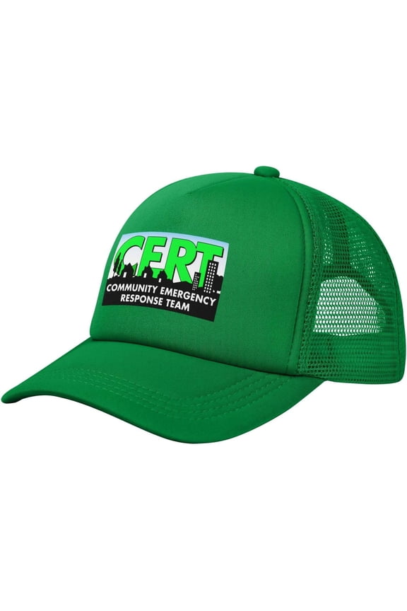 Cert Community Emergency Response Team Baseball Cap Canvas Mesh-Back Cap
