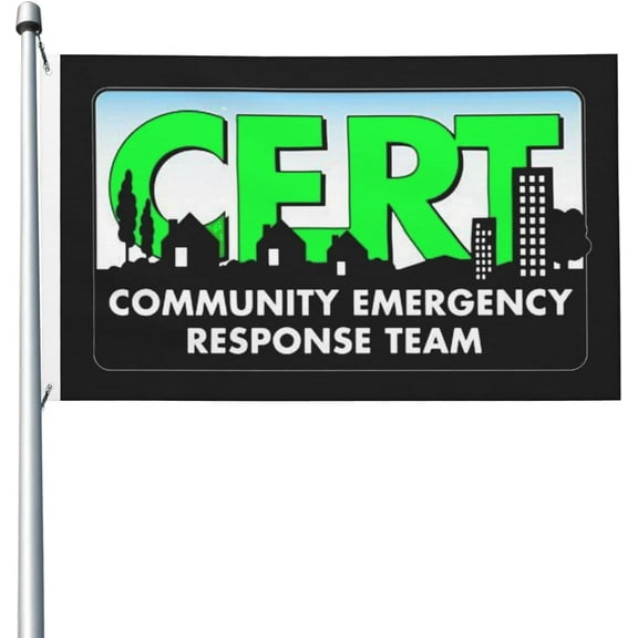 Cert Community Emergency Response Team Flag 3x5 Ft Outdoor Decoration Banner Yard Flag With Grommets
