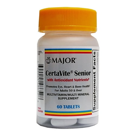 CertaVite Senior Multivitamin Tablet 00904548652 1 Bottle, 60 per bottle