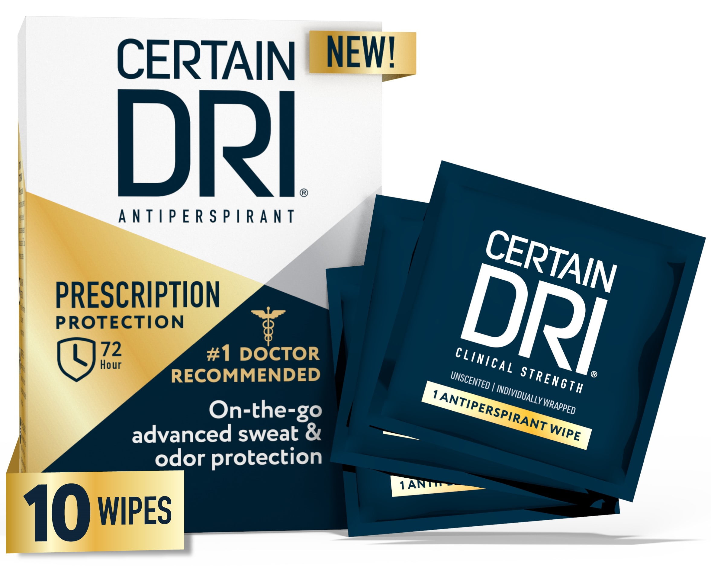 Certain Dri Antiperspirant Wipes for Excessive Sweating, Clinical