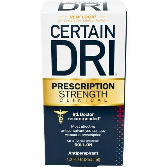 Certain Dri Effective Antiperspirant Roll-On Female Fragrance-Free, 1.2 oz