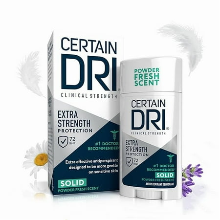 Certain Dri Extra Strength Clinical Antiperspirant + Deodorant, Solid, 1.7 oz