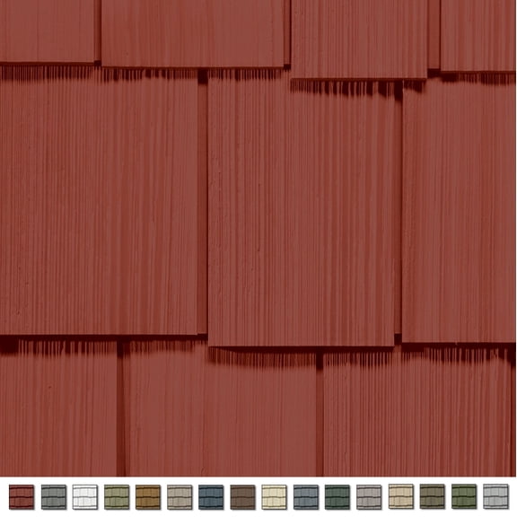 CertainTeed Cedar Impressions Double 9 Inch Staggered Rough Split Shakes Siding (1/2 Square)