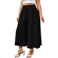 thumbnail image 1 of Certgust Hot Sales Under $35 Vacation Outfits for Women Wide Leg Pants for Women Flowy Palazzo Drawstring Elastic Waist with Pockets Summer Beach Vacation Outfits, 1 of 8