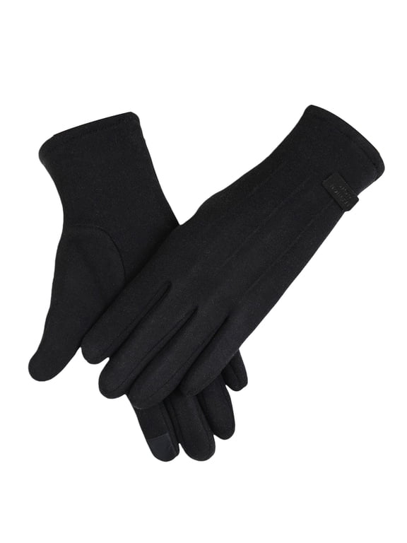 Summer Sales Under $1 Arm Sleeves Touch Screen Texting Warm Running Gloves Thermal Soft Knit Lining, Elastic Cuff