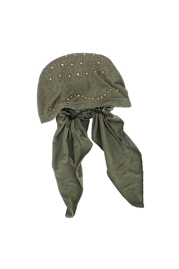 Summer Sales Under $1 Head Scarf for Women Muslim Hijab Cap Women 's Stretchy Underscarf Color Rhinestone Trim