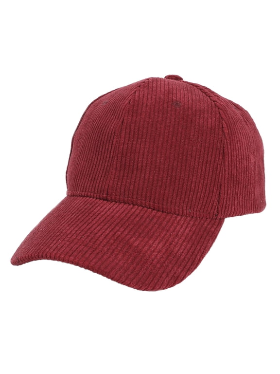 Baseball Cap Women Womens Baseball Caps Solid Color Adjustable Corduroy Hat Beige for Men Baseball Cap Women Straw Hat Wine Red