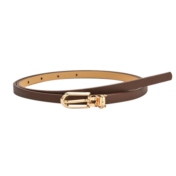 Certgust Belt for Women Under $5 Fashion Belts for Women Simple Decorative Sweater Shirt Belt Versatile Pin Buckle Thin Belt for Women Coffee