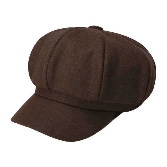 Certgust Beret Hat Under $5 Women Newsboy Cap Corduroy Cabbie Hat Cap for Men Newsboy Hat for Women Coffee
