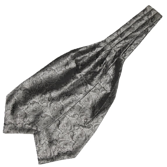 Certgust Black Tie Classic Silk Satin Tie – Formal Necktie for Wedding, Banquet, Party