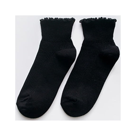 Certgust Bombas Socks for Women Ruffle Socks Women, Cute Ruffle Ankle Socks
