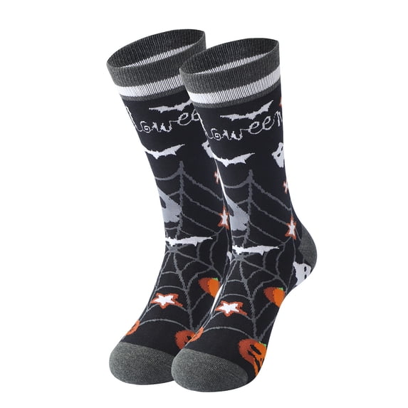 Certgust Boot Socks for Women Under $5 Funny Halloween Novelty Cotton Socks Gift for Women Ankle Socks for Women