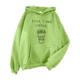 thumbnail image 1 of Certgust Essentials Hoodie Womens Long Sleeve Gradient Line Print Hooded Fashion Sweater with Trendy Ombre Design for Modern Streetwear Style, 1 of 8