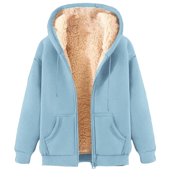 Certgust Essentials Hoodie Womens Oversized Hoodie Zip Up Long Sleeve Sweatshirt Casual Fall Jacket with Pockets