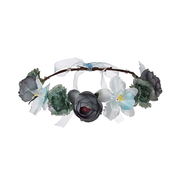 Certgust Hot Sales Fascinator Headbands for Women Hair Garland Crown Headband Floral Wreath Hairband Fashion Headbands for Women C