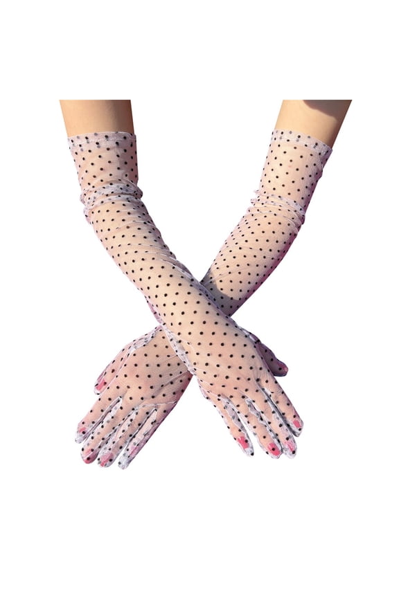 Summer Sales Under $1 Gloves Fingerless Bridal Wrist Glove Opera Evening Wedding Tea Party Prom Cosplay Gothic Clothes