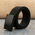 thumbnail image 1 of Certgust Gold Belt Under $5 Belts for Women Fashion Automatic Canvas Belt Womens Belt Black, 1 of 2