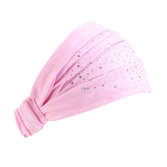 Certgust Under $2 Head Scarf for Women Non Slip Soft Elastic Hair Bands Yoga Running Sports Workout Gym Head Wraps, Knotted Cotton Cloth African Turbans Bandana