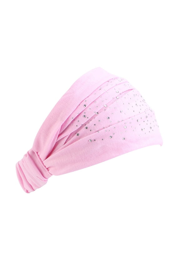 Under $2 Head Scarf for Women Non Slip Soft Elastic Hair Bands Yoga Running Sports Workout Gym Head Wraps, Knotted Cotton Cloth African Turbans Bandana