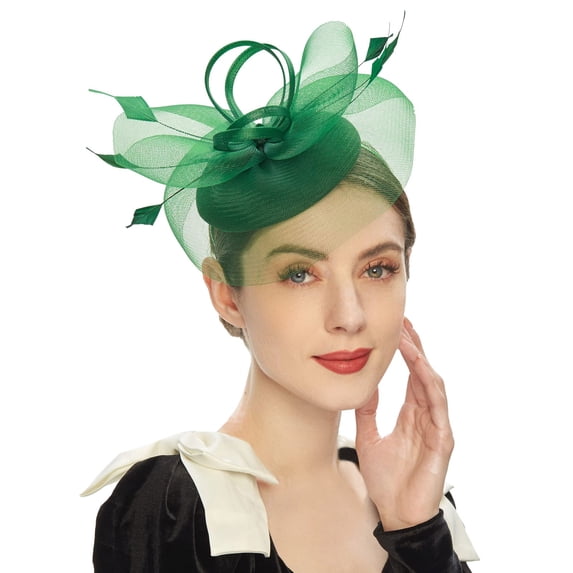 Certgust Hot Sales Head Scarf for Women 's Hair Under$10 Fascinators Hats for Women - Tea Party Kentucky Hat Derby Headband Elegant Wedding Party Bride Hat with Hair Clip