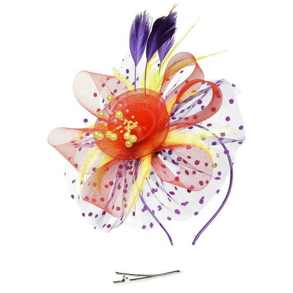 Certgust Head Scarf for Women 's Hair Under$10 Tulle Fascinators for Women, Tea Party Hats for Kentucky Fascinators Derby, Cocktail, Wedding, Fancy Dress Party