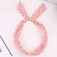 thumbnail image 1 of Certgust Hot Sales Head Scarf for Women Head Scarf for Women Paisley Rockabilly Wired Polka Dot Tartan Retro Wire Hair Band Head Wraps for Women Pink, 1 of 2