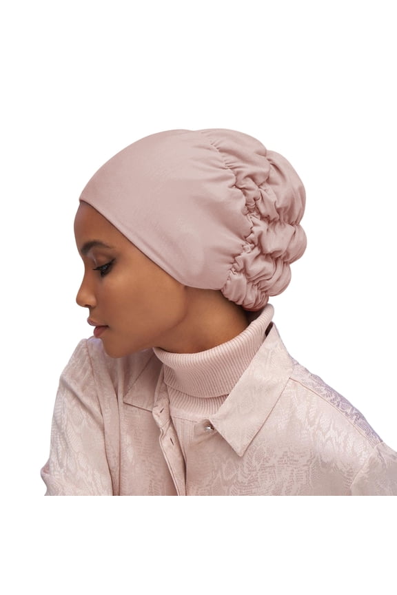 Head Scarf for Women Stretchy Turban Hat Muslim Hijab Cap Color Soft Underscarf Women