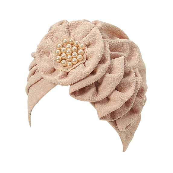 Certgust Head Scarf for Women Under$10 Headwrap for Women Chemo Hat Cancer Turban Hair Loss Cap Soft Crinkle Long Scarf Side Applique Color