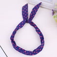 thumbnail image 1 of Certgust Head Scarf for Women's Hair Head Scarf for Women Paisley Rockabilly Wired Polka Dot Tartan Retro Wire Hair Band Head Wraps for Women Blue, 1 of 2